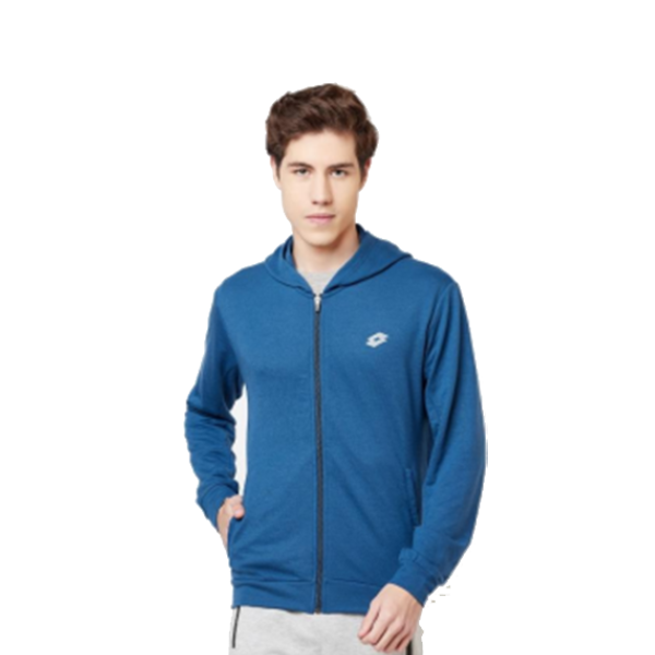 Lotto Men Long-sleeves Maxim Blue Hoodie Jacket